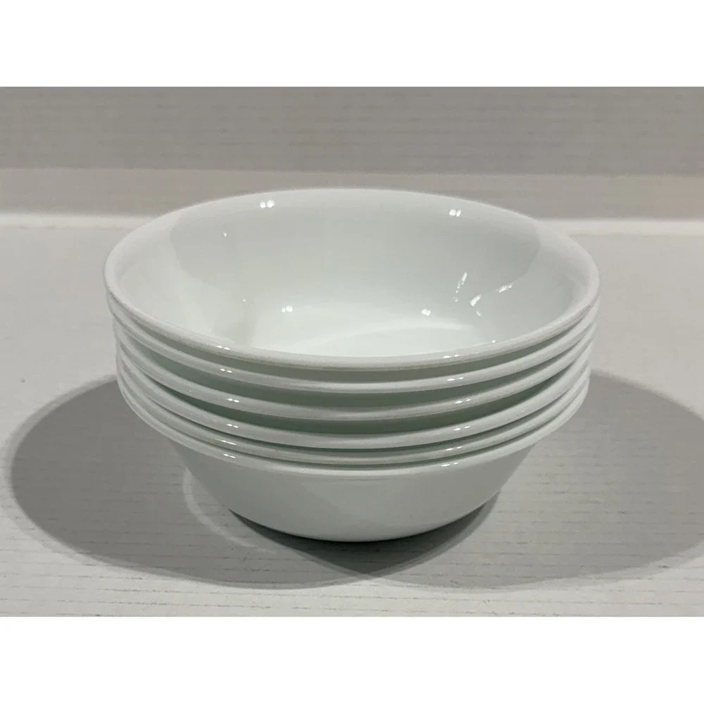 CORELLE - Lot of 6‎ - Vitrelle White Salad Soup Cereal Salad Bowls - 6